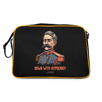 Portrait d’aristocrate, à bas l’hypocrisie - Sac Retro - noir/or - Dos