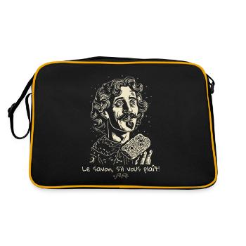 Le savon s il vous plaît, le savon s’il vous plaît ! - Sac Retro - noir/or - Dos