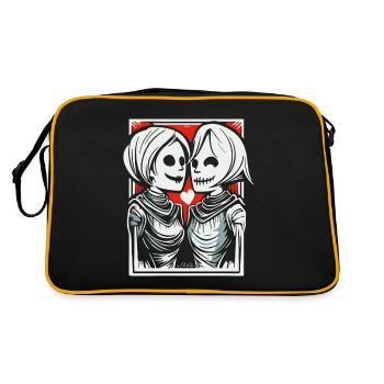Deux amants médiévaux - Sac Retro - noir/or - Dos