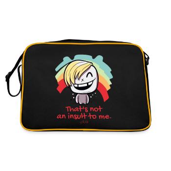 Dessin animé, ce n’est pas une insulte pour moi, LGBTQ - Sac Retro - noir/or - Dos