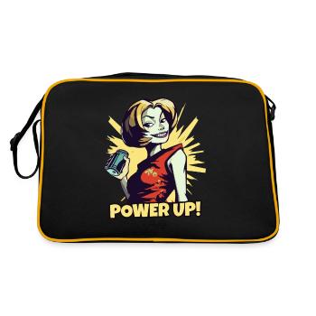 La fille de la boisson énergisante Power-Up - Sac Retro - noir/or - Dos
