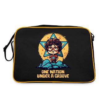 Une nation sous un même sillon - Sac Retro - noir/or - Dos