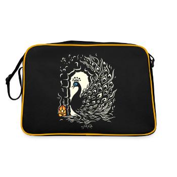 The Dungeon Peacock - Retro Bag - black/gold - Back