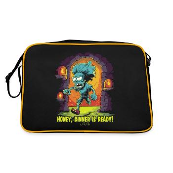 Dans le donjon, le dîner de chéri est prêt - Sac Retro - noir/or - Dos