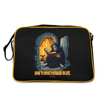 Comment aller de l’avant dans la vie : lire Grim Reaper - Sac Retro - noir/or - Dos