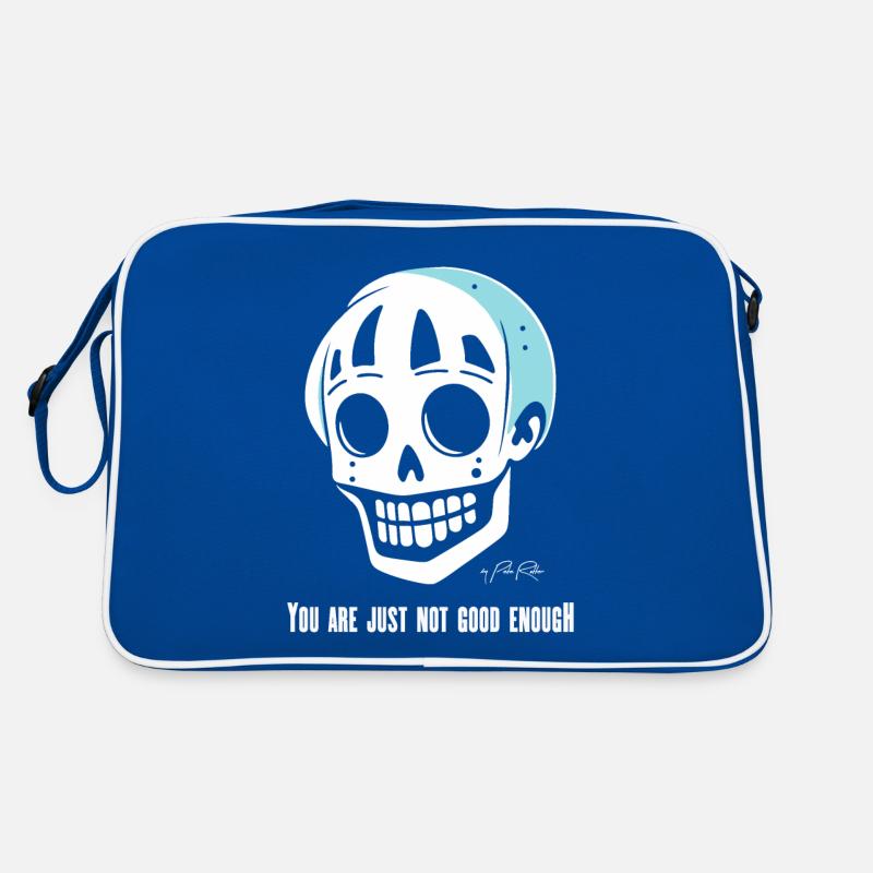 You're just not good enough, skull Retro Bag