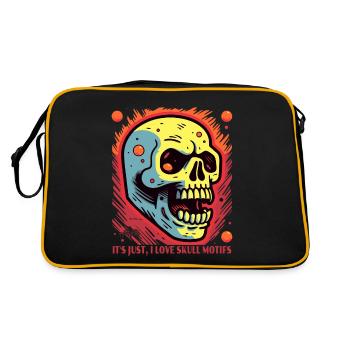 I love skull motifs - Retro Bag - black/gold - Back