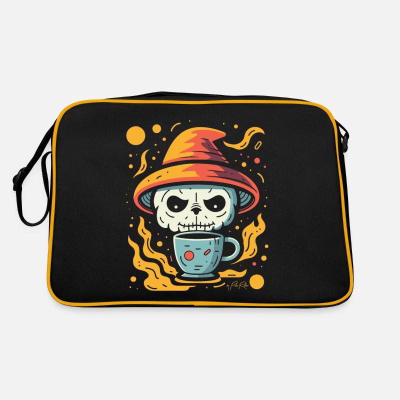 Café, Espace, Nerd, Crâne, Panda, Magie Sac Retro
