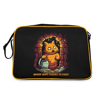 No Hope: Dungeon Philosophy Bunny Rabbit - Retro Bag - black/gold - Back