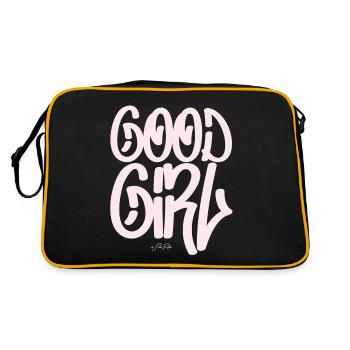 Texte : pink Good Girl, gutes Mädchen - Sac Retro - noir/or - Dos