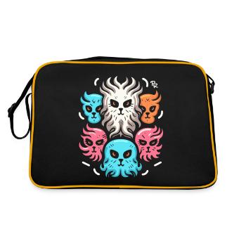 Dessin animé : Petits animaux de feu - Sac Retro - noir/or - Dos