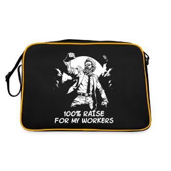Salary increase for working-class workers - Retro Bag - black/gold - Back
