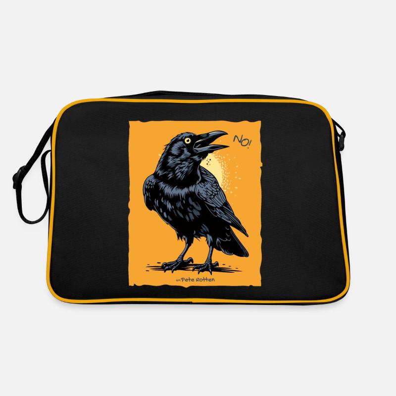 No, says the crow Retro Bag