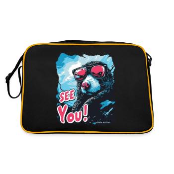 Goodbye, the cool blind mole - Retro Bag - black/gold - Back