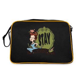 Reste étrange, femme au foyer - Sac Retro - noir/or - Dos