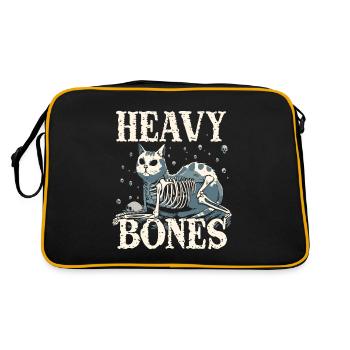 Heavy Boned Cat - Retro Bag - black/gold - Back