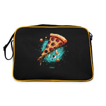 Pizza Galaxie - Sac Retro - noir/or - Dos