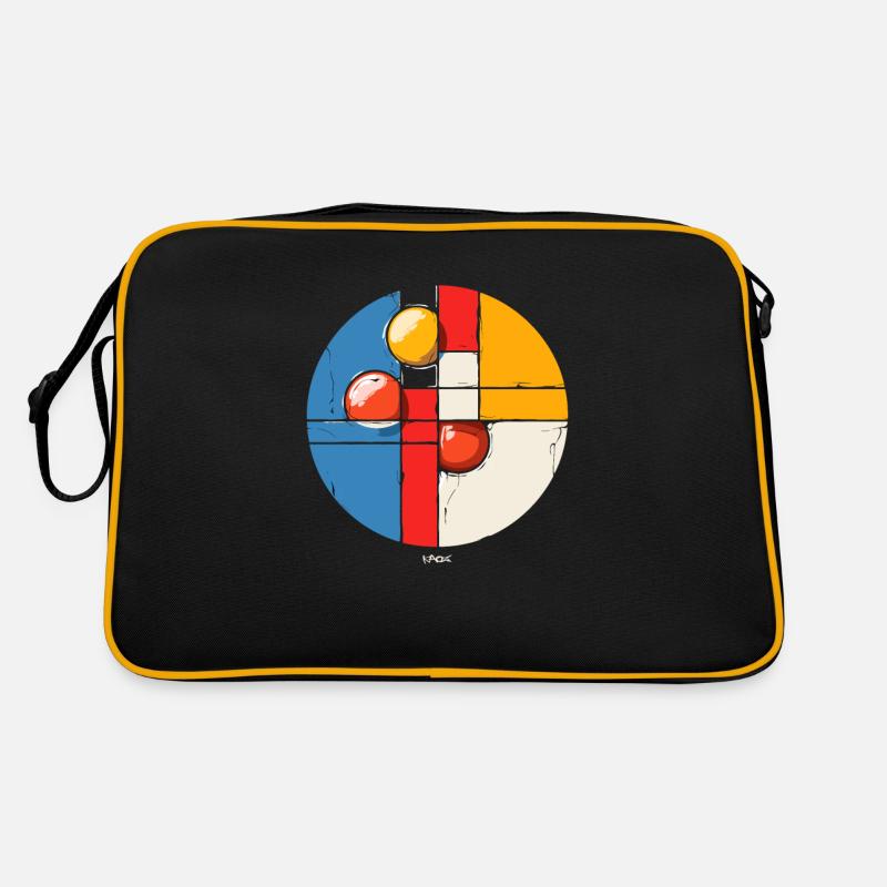 Abstrakte moderne Kunst: Donut Retro Tasche