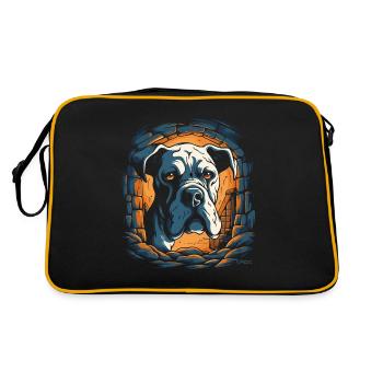 Le chien de donjon cool - Sac Retro - noir/or - Dos