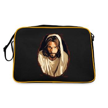 Le gars qui ressemble à Jésus en moi sort - Sac Retro - noir/or - Dos