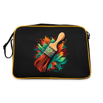 Pinceaux pour peintres - Sac Retro - noir/or - Dos