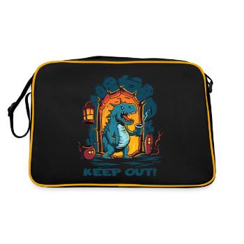 Drôle de dragon de donjon : Pas d’entrée - Sac Retro - noir/or - Dos