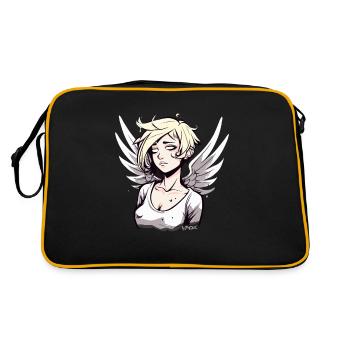 Anime alternatif Angel Girl - Sac Retro - noir/or - Dos