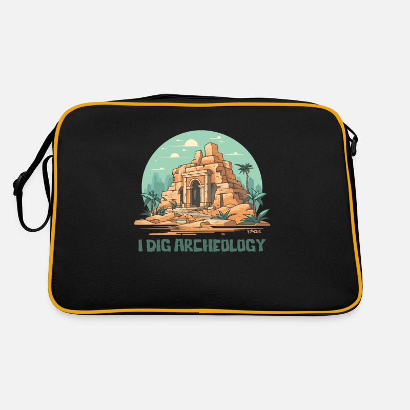 Ich liebe Archäologie Retro Tasche