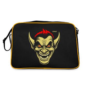 Cool and evil goblin - Retro Bag - black/gold - Back
