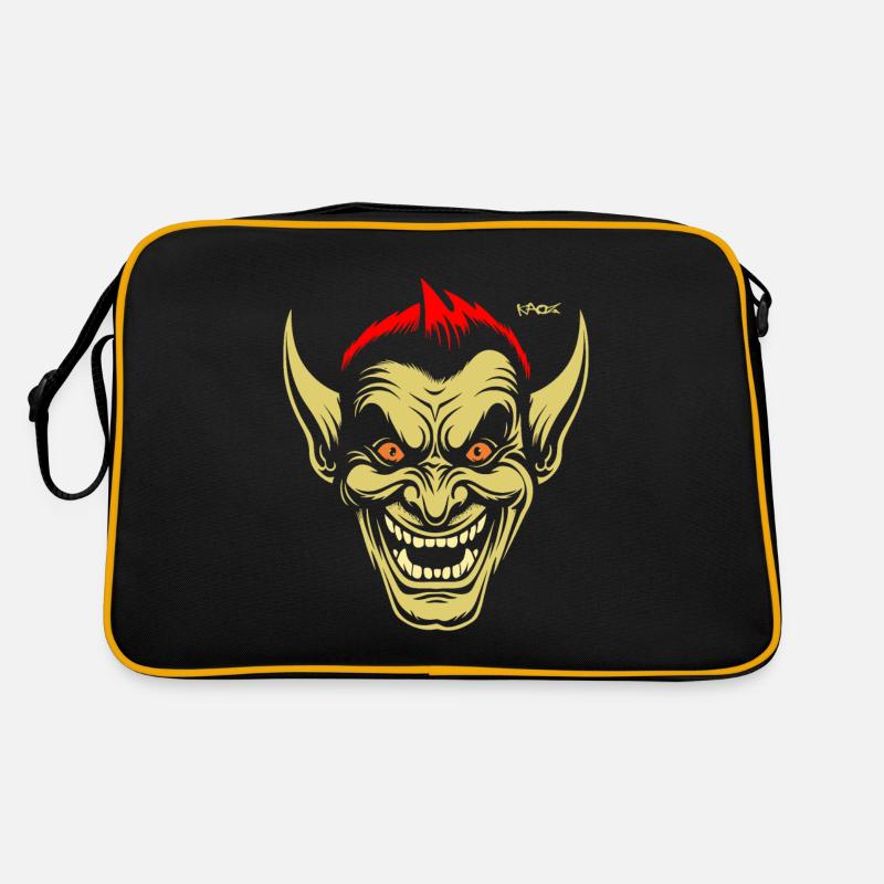 Cool and evil goblin Retro Bag
