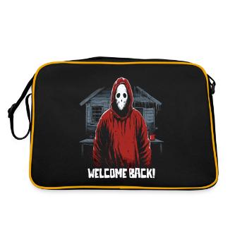 Horror Hut Guy, Welcome Back - Retro Bag - black/gold - Back