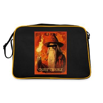 Les vieillards causent des ennuis : Édition Mage Magique - Sac Retro - noir/or - Dos