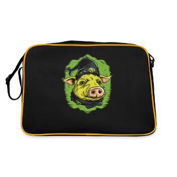 Robin Pig and the Brotherhood - Retro Bag - black/gold - Back