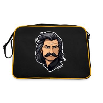 Retour aux années 80 : l’homme moustachu séduisant - Sac Retro - noir/or - Dos
