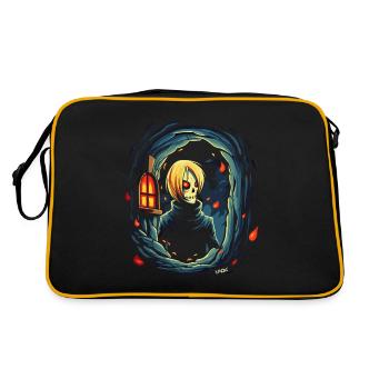 Dämonen sind auch Menschen - Retro Tasche - Schwarz/Gold - Hinten
