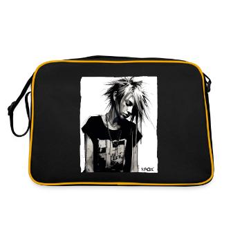 Punk Girl - Retro Bag - black/gold - Back