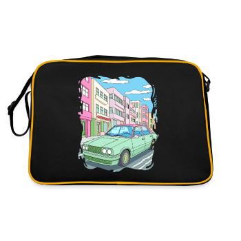 Candy Colored Road Cruiser Car - Retro Bag - black/gold - Back