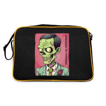 Habillé pour impressionner : Zombie Gentleman - Sac Retro - noir/or - Dos