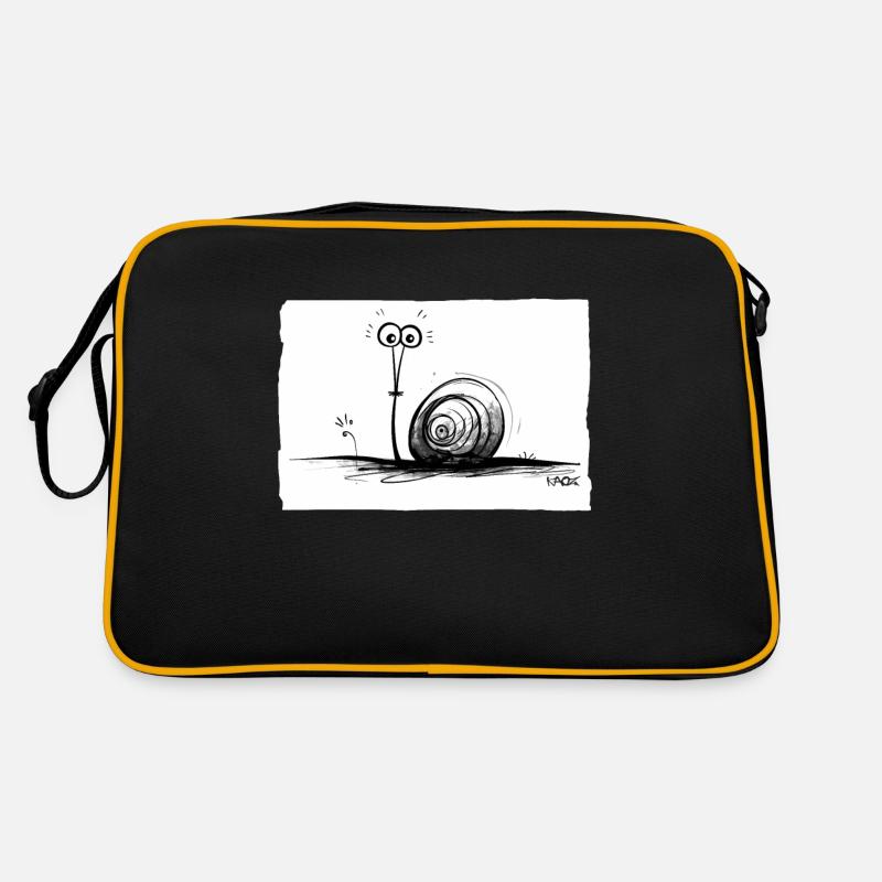 Drôle Mignon Crayon Escargot Sac Retro