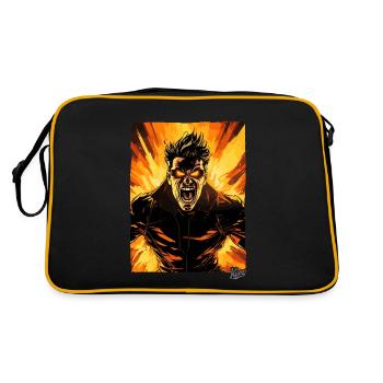 Super Anger Hero: The Heroic Outbreak - Retro Bag - black/gold - Back