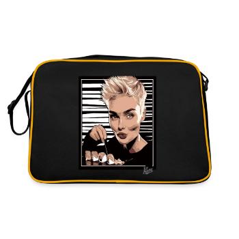 Pixie Cut and Delicious Trendy Sushi - Retro Bag - black/gold - Back