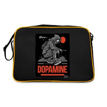 Graffiti Artist Skelet Skull Dopamine - Retro Bag - black/gold - Back