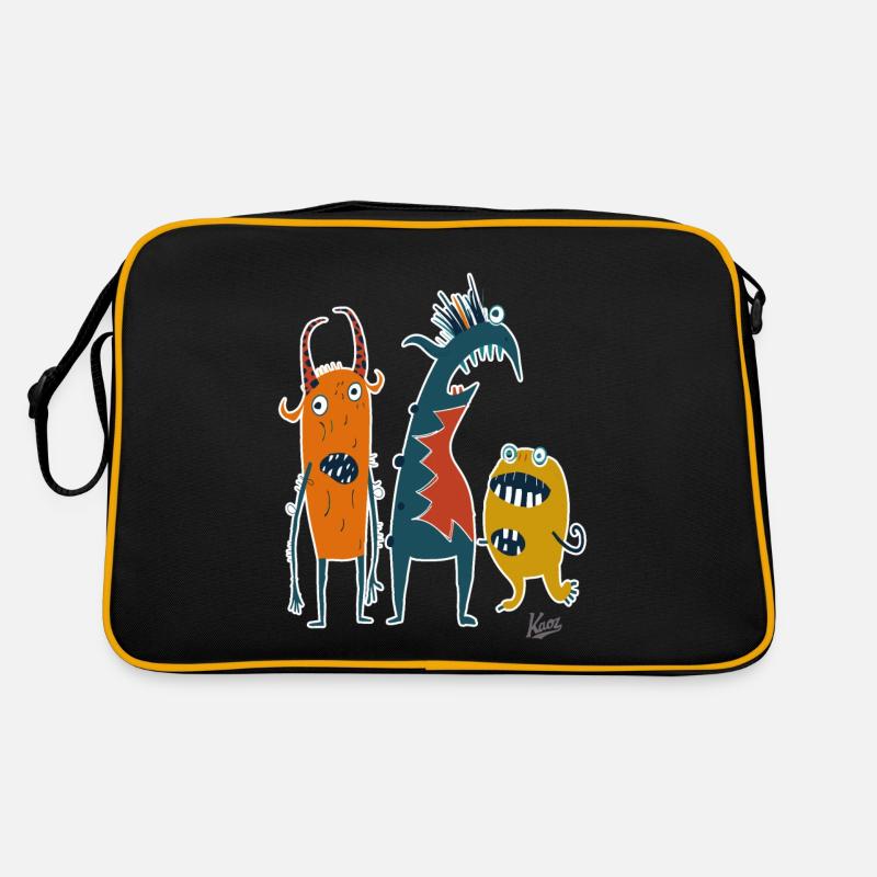 Une troupe comique et drôle de monstres étranges Sac Retro