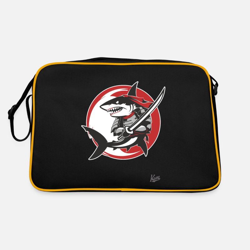 Samurai-Katana-Hai Retro Tasche
