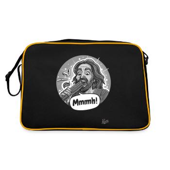 Les légumes mangent le légume Jésus - Sac Retro - noir/or - Dos