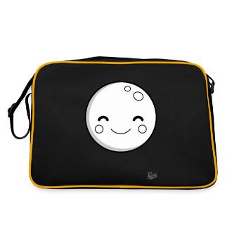 Douce lune souriante : Nuits de rêve - Sac Retro - noir/or - Dos