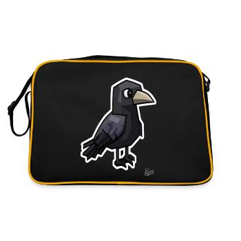 Strange Dark Raven - Retro Bag - black/gold - Back