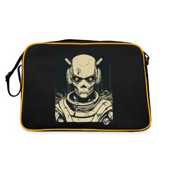 Super Humanoid Skull Skull Android Mecha - Retro Bag - black/gold - Back