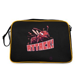 Attack of the Red Ant - Retro Bag - black/gold - Back
