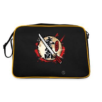 Design élégant de katana de style japonais - Sac Retro - noir/or - Dos